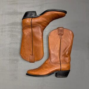 Vintage Olathe‎ Brown Made in USA Western Cowboy Boots Men's 11